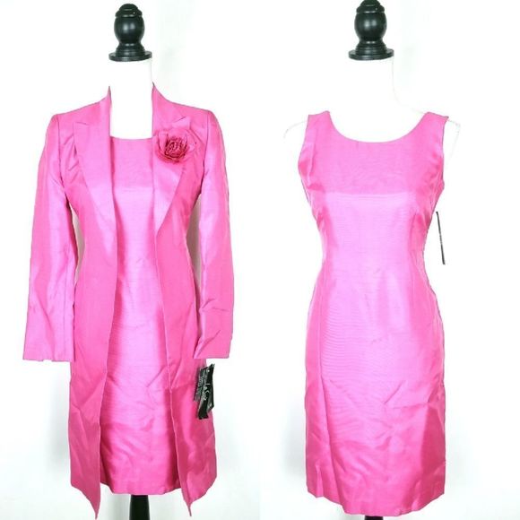 Le Suit Dresses & Skirts - NEW NWT Le Suit Pink Jacket & Dress 2 Piece Matching Set Size 2P